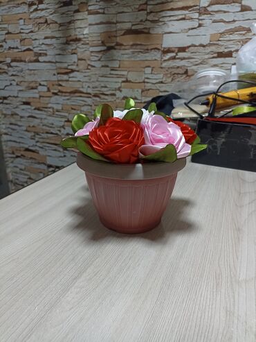 комн цветы: Цветы-офис,комната,стол,подоконник,для интерьера. Ручная работа. Цена