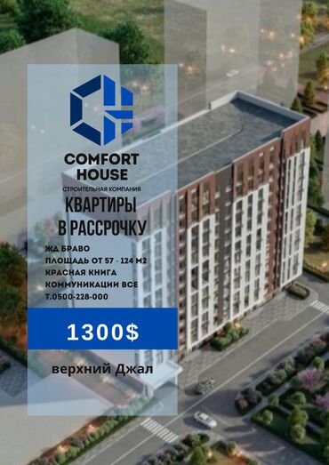 2 комнатная квартира в джале: 2 бөлмө, 87 кв. м, Элитка, 3 кабат, ПСО (өзү оңдоп түзөтүп бүтүү үчүн)