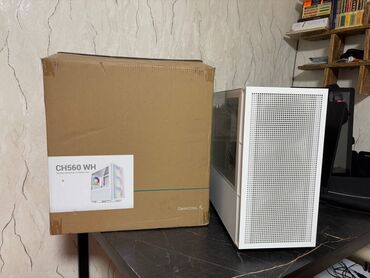 игровые девайсы: ПК корпусу, Колдонулган, DeepCool, EATX, түсү - Ак
