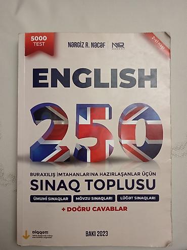 Testlər: Nərgiz R.Nəcəf 250 SINAQ. Salam kitab yenidir çox az sadə qələm ilə — 1