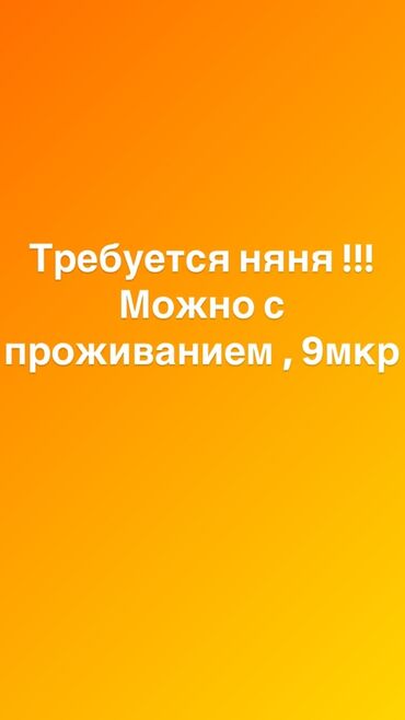 няня на дому: Требуется няня можно на полный день 2 ребенка. Одному 3, второй 9