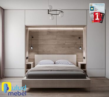 Yataq otağı dəstləri: 2 təknəfərlik çarpayı, Dolab, Komod, Tumba, Azərbaycan, Yeni — 9