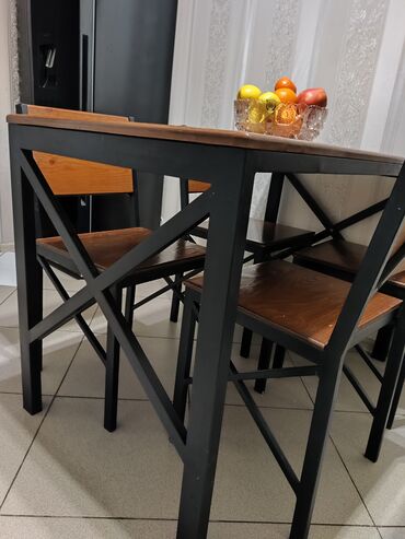 столы и стулья для офиса: Кухонный гарнитур, Стул, Стол, Б/у
