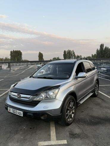 хонда crv бишкек: Серебристый кроссовер Honda CR-V с багажником на крыше и подножками
