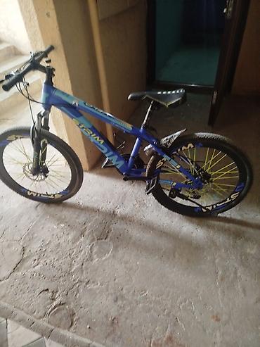crolan bicycle: Velo STRIM dağ velosipedi Mavi rəngli, idman üslublu dağ — 1
