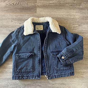 Детская джинсовая куртка с шерп‑воротником - Бренд: Zara Girls (бирка