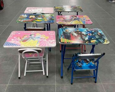 Setovi stolova i stolica: Dečiji set sto + stolica sa motivima crtanih junaka - Praktičan set — 4