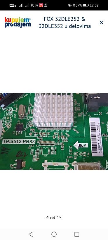 Aksesoari za TV i video: FOX 32DLE252 i FOX 32DLE352 – delovi za TV Dostupni originalni delovi — 5