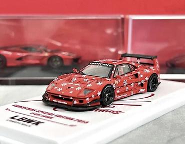 hot wheels ferrari: INNO64 Ferrari F40 1:64 miqyaslı model avtomobil – LBWK F40 “Christmas — 4