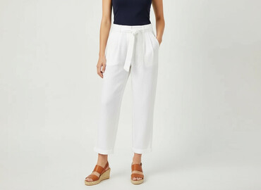 złote sandały na obcasie ccc: M&S Collection, Material trousers for women, size S
