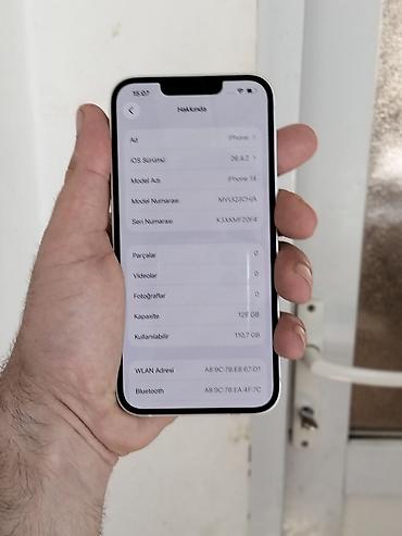Apple iPhone: IPhone 14, 128 GB, Ağ — 1