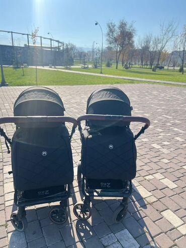 детские самокаты с родительской ручкой: Балдар арабасы, түсү - Кара, Колдонулган