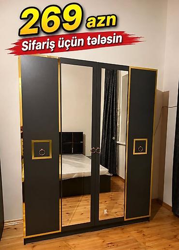 paltar wkaflari: Məhsul: Güzgülü şkaf - Qiymət: 269 AZN (şəkildə qeyd olunub) - — 1
