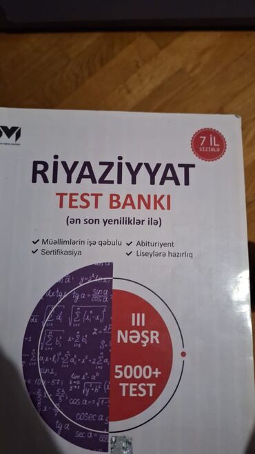 hafiz yaqublu riyaziyyat kitabi: Riyaziyyat test bankı yeni kimidi çox az istifadə olunub