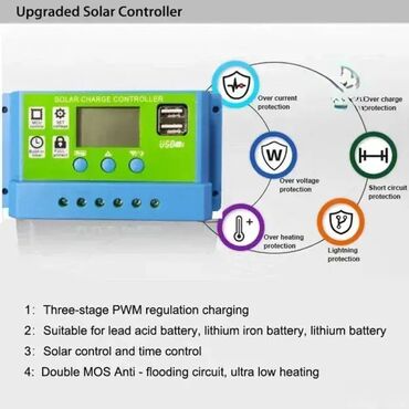 auto multimedije: 30A PWM solarni kontroler punjenja – 12/24V automatski Kvalitetan