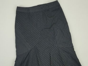 czarne lniana spódnice: Skirt, S (EU 36), condition - Good