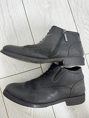Ботинки: Мужские ботинки, 42.5, 41.5, 42, Pierre Cardin, Б/у, цвет - Черный, Самовывоз — 1