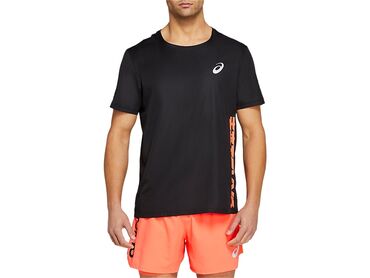 Футболки: Мужская футболка, 2XL (EU 44), Asics, Новый, цвет - Черный, Самовывоз