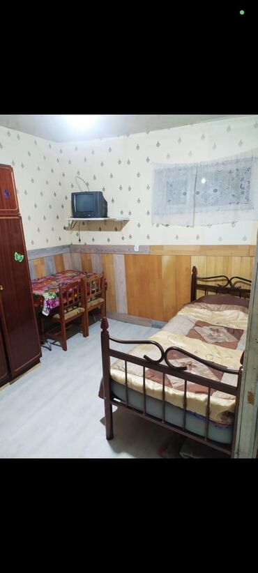 qarayevdə 1 otaqlı köhnə tikili mənzillər: Kirayə üçün 1 otaqlı həyət evi YALNIZ XANIMLARA VERILIR. - Plan: 1