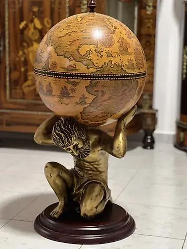 jysk orman: Globus bar za piće 🌍🍸 Dobro stanje ✅ Visina: 83 cm 📏 Prečnik: 41 cm — 5