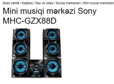 Musiqi mərkəzləri: (Boş bekar adamlar narahat etməsinlər!) Sony GZX-88d madelini — 26
