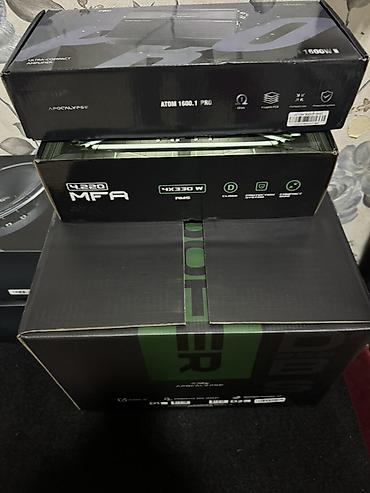 monobloklar: DB Apocalypse avtomobil audio dəsti Komplektin tərkibi: - Subwoofer — 2