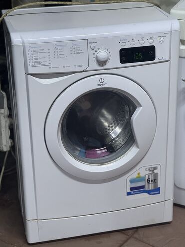 скупка стиральных машин бу: Стиральная машина Indesit, Б/у, Автомат, До 6 кг, Компактная