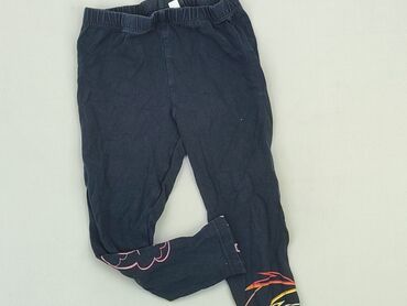 spodnie bojówki dziewczęce: Leggings for kids, 4-5 years, 104/110, condition - Good