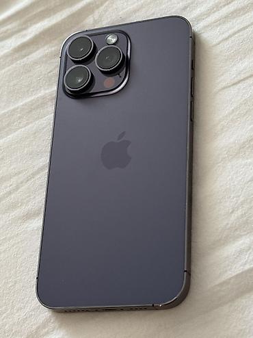 IPhone 14 Pro Max, Б/у, 256 ГБ, Deep Purple, Коробка, 80 %