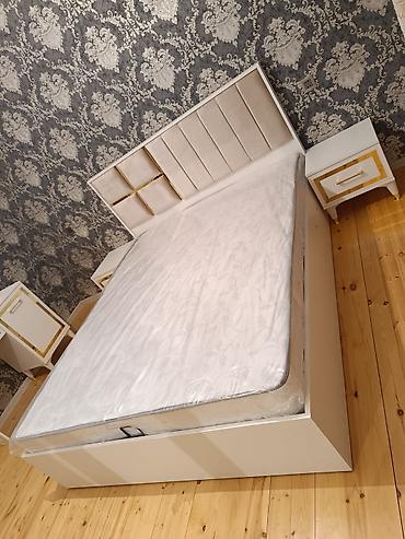 Mebel dəsti – çarpayı və tumba - Model: müasir minimal dizaynlı iki — 3