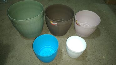 Bitkilər üçün dibçəklər: Dipcək dipcek qablar dipcek qablari gul qabilar Her razmerde ve ferqli — 11