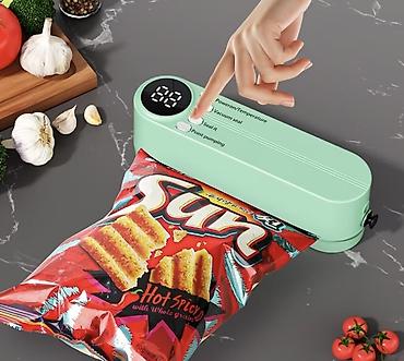 lunch box: Компактный вакууматор/запайщик пакетов 3‑в‑1 - Функции: вакуумная — 2