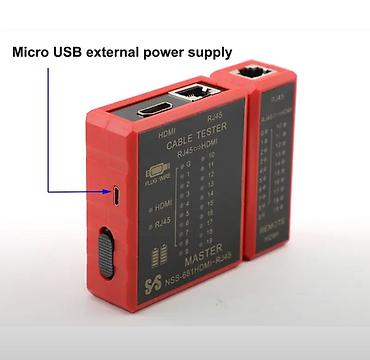 cctv tester: Çoxfunksiyalı kabel testi cihazı – NSS-681 HDMI-RJ45 OULLX — 1