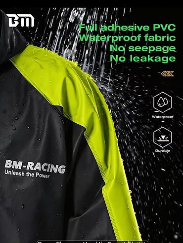 elektro maped: BM Racing motosiklet üçün su keçirməz yağış kostyumu Ancaq — 5