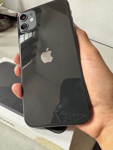 Apple iPhone: IPhone 11, 128 GB, Qara, Zəmanət, Face ID