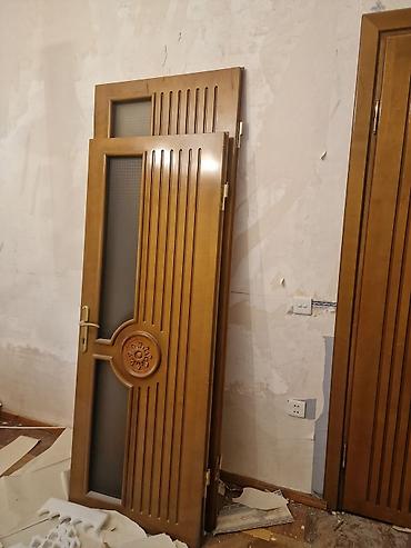 absivka taxta: Taxta interyer qapıları – klassik dizayn, şüşəli model - Material — 1