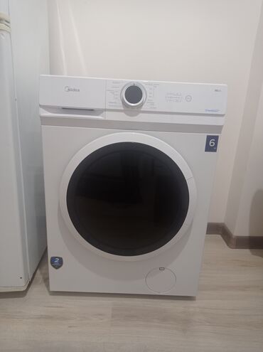 резина для стиральной машины: Стиральная машина Midea, Б/у, Автомат, До 6 кг, Компактная