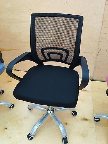 Ofis mebeli: Mesh bel-lumbar dəstəkli iş/ofis kreslosu - Model: mesh arxa hissəli — 5