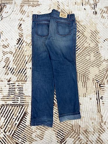 Джинсы: Мужские джинсы, 8XL, Brioni, Б/у, цвет - Голубой, Самовывоз — 4