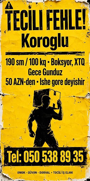 Şəkildəki mətn: Salam. Fəhlə işi axtarıram - TƏCİLİ Boy 190 sm, çəki lalafo.az -da Şəkildəki mətn: Salam. Fəhlə işi axtarıram - TƏCİLİ Boy 190 sm, çəki