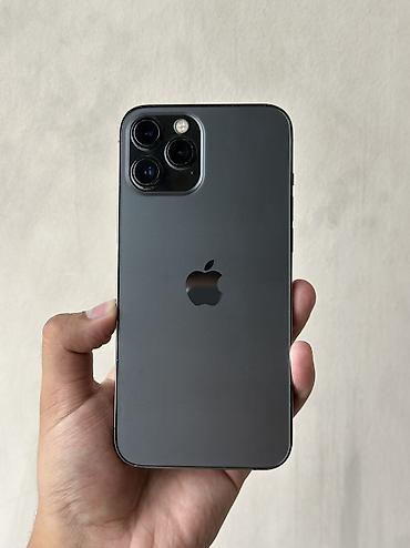 IPhone 12 Pro Max, Б/у, 256 ГБ, Matte Space Gray, Защитное стекло, Чехол, 83 %