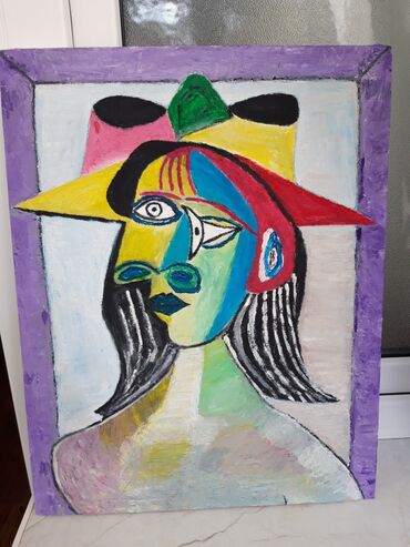 история азербайджана 9 класс методическое пособие: Məhsul: Rəsm əsəri – kubist portret 40×50 sm Təsvir: - Kubizm