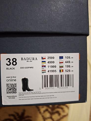 Čizme: Kožne kaubojke – crne - Model: ženske kaubojke sa špicastim vrhom - — 9