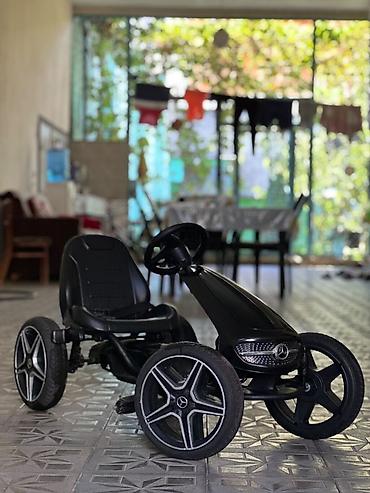 ucuz maşn: Uşaq pedallı kart – Mercedes üslubunda, qara rəng. - 4 təkərli — 1