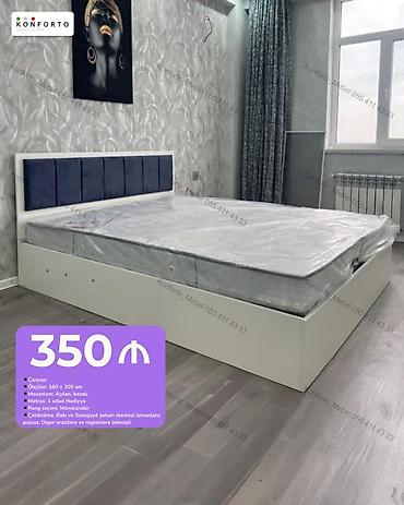 Məhsul: Açılan bazalı çarpayı + hədiyyə matras - Ölçülər: 160 x 200