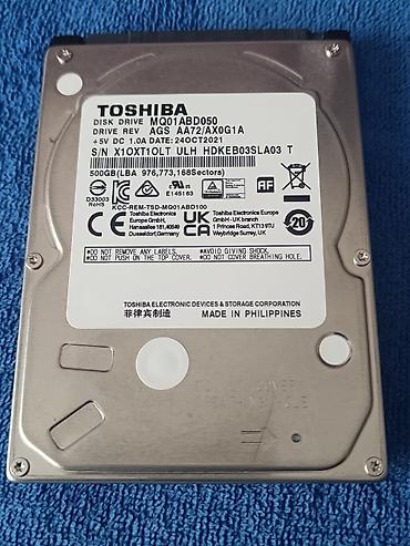windows surface: Накопитель для ПК, Б/у, Toshiba, HDD, 512 ГБ, 2.5", Для ПК — 8
