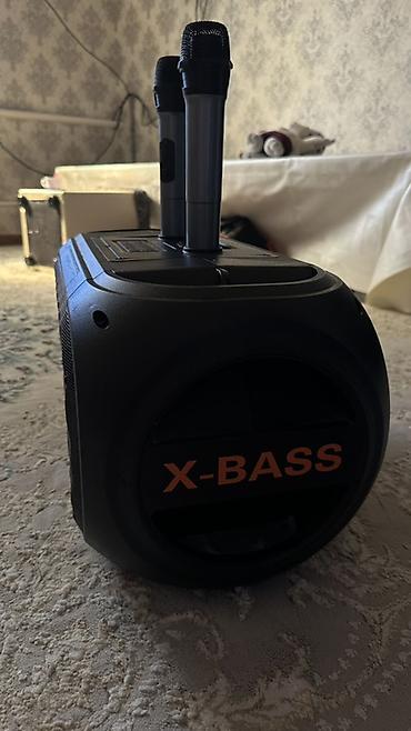micro cd: Портативная акустическая система X-BASS с подсветкой и двумя — 3