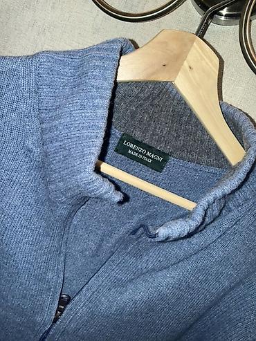 Свитера: Мужская шерстяная кофта на молнии LORENZO MAGNI, Made in Italy. На — 3