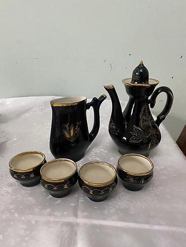 qara sam: Çay dəsti, rəng - Qara, Keramika, 4 nəfərlik — 1