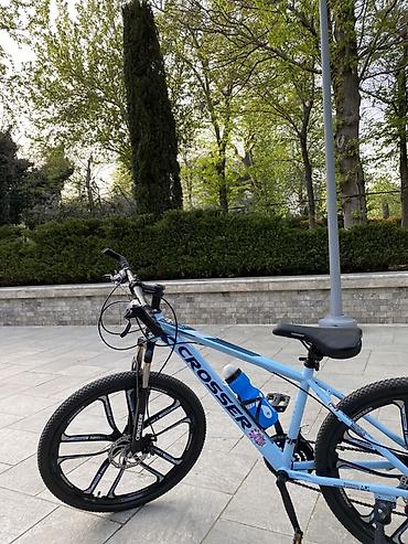 Velosipedlər: Crosser dağ/şosse tipli velosiped - Rəng: açıq mavi (mavi qara — 2
